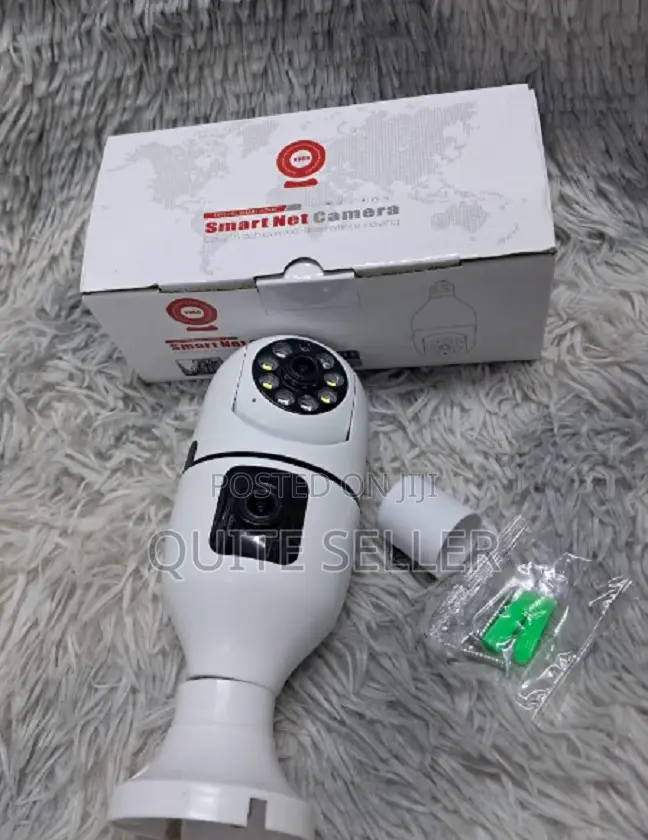 V380 Dual Lens PTZ Bulb Ip Night Vision Camera Infrared With Leds . .