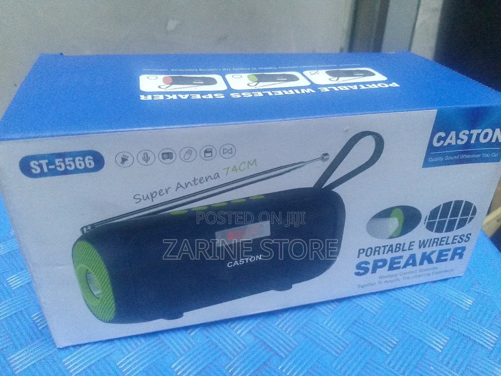 Bluetooth Connectivity Fm Portable Loud Speaker With Solar Charging