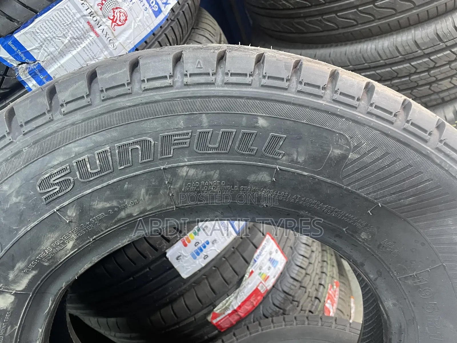 195r14c Sunful Tires