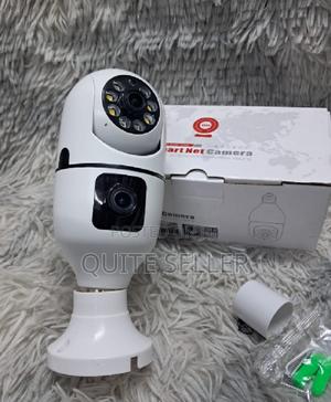 V380 Dual Lens PTZ Bulb Ip Night Vision Camera - Horizontal Rotation - thumbnail 2