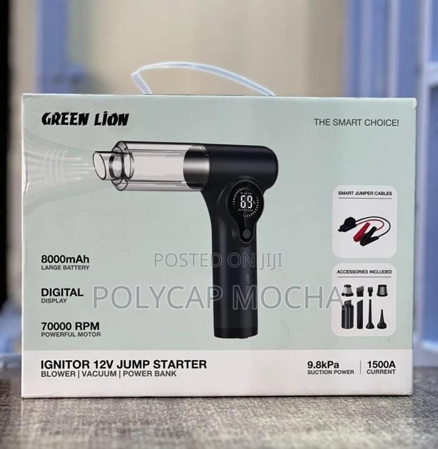 Green Lion Ignitor 12v Jump Starter | Blower | Vacuum | Power Bank