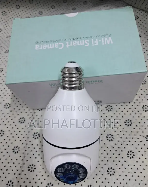 Wireless 360 Degrees Panoramic Bulb Camera With Hd Night Vision