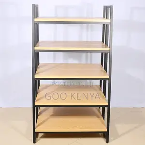 Home Shoe Rack; Wooden Shoe Rack With 5 Open Storage Shelves
