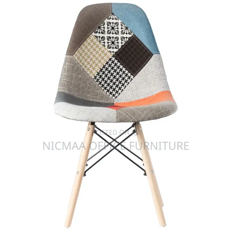 Modern Patchwork Accent Eames Chair