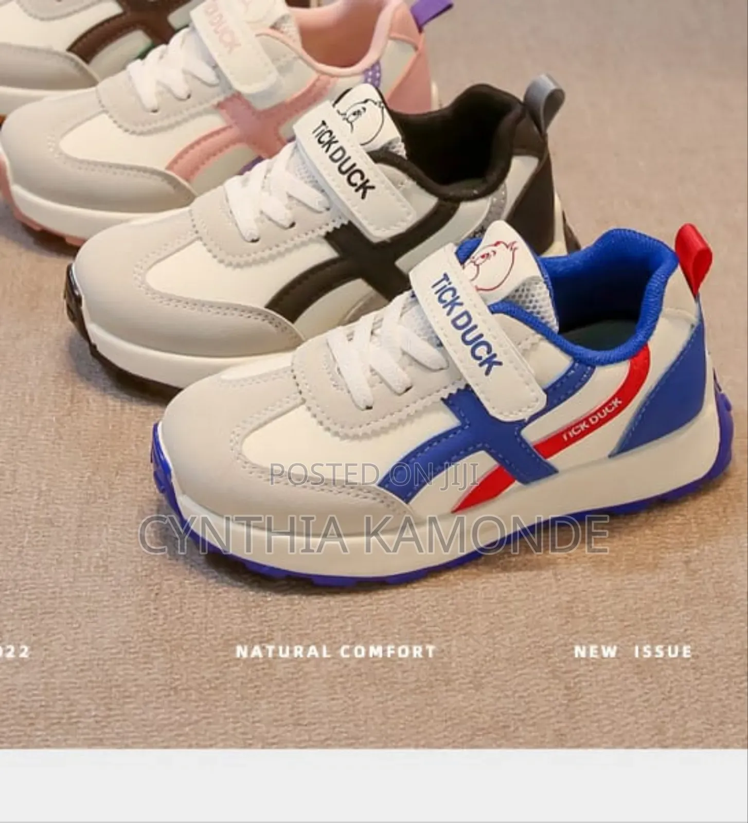 Shades: Blue Pink Black Kids Sneakers