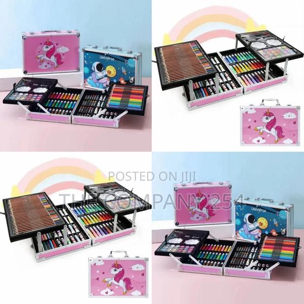 Metallic Case Art Set – 145 PCS Art Set for Kids CBC Studies