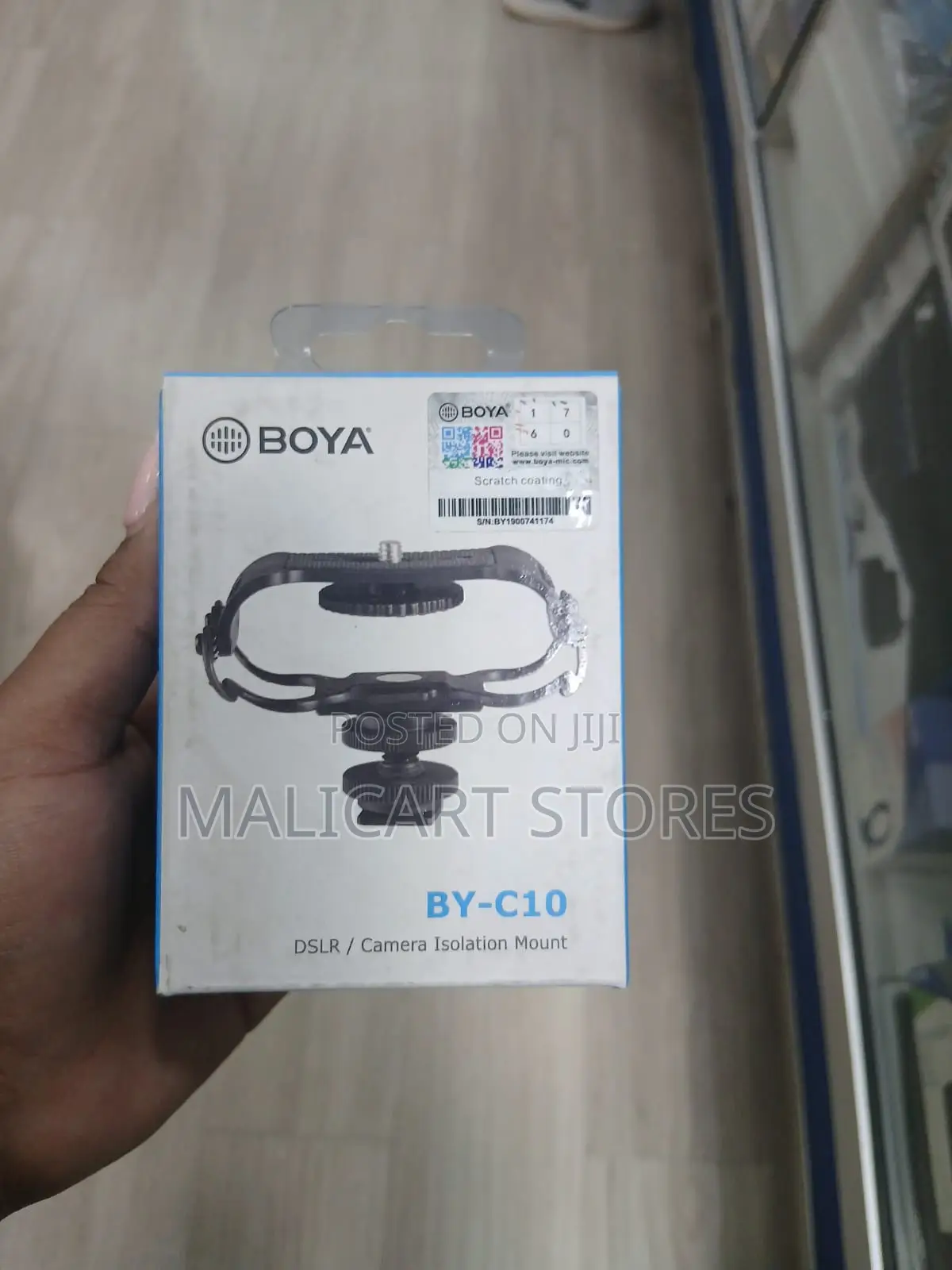 Boya by-C10 Universal Microphone and Portable Recorder Shock Mount