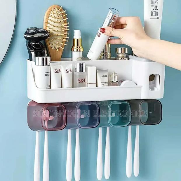 Maharsh 4 Cups Toothpaste Dispenser And Organizer - main view