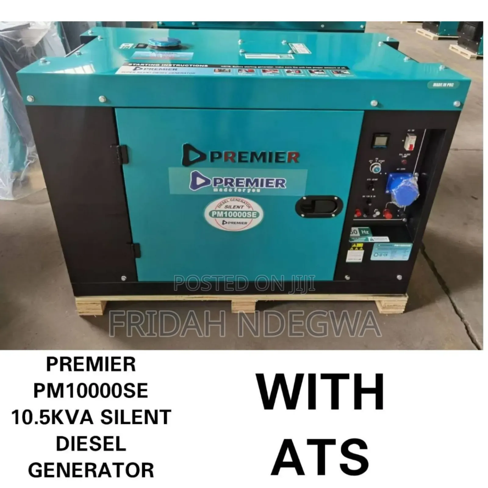 Premier Pm 10000se 10.5kva Silent Diesel Generator