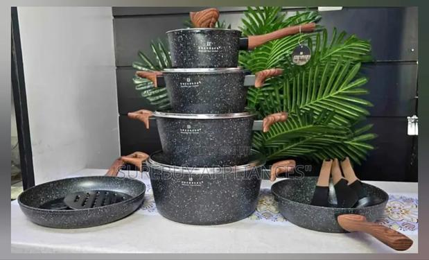 Edenberg Eb5616 Black15pcs Cookware Set - main view