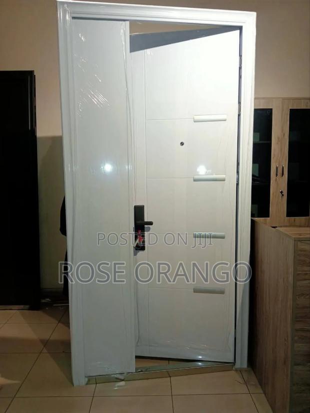 Single White Snow Door