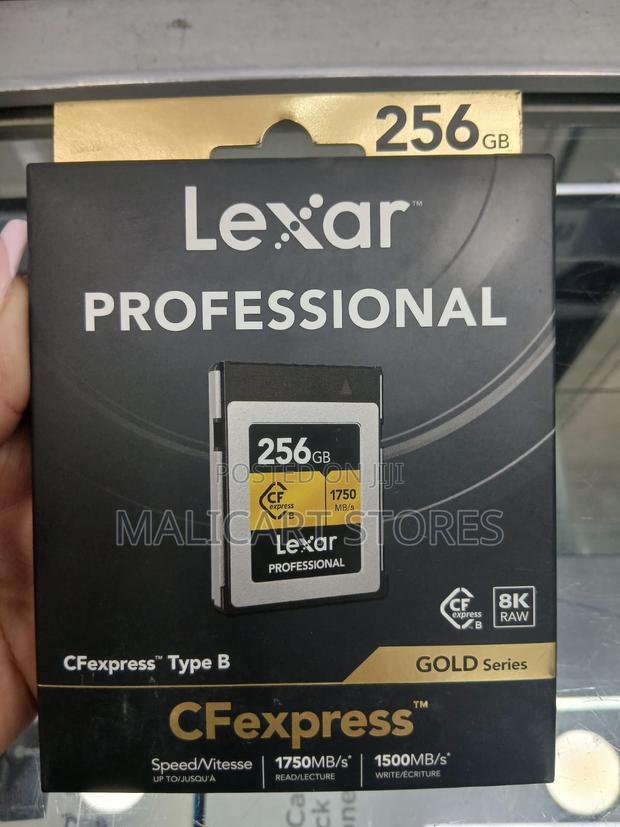 Lexar 256gb Professional Cfexpress Type B Gold Series Memory Card