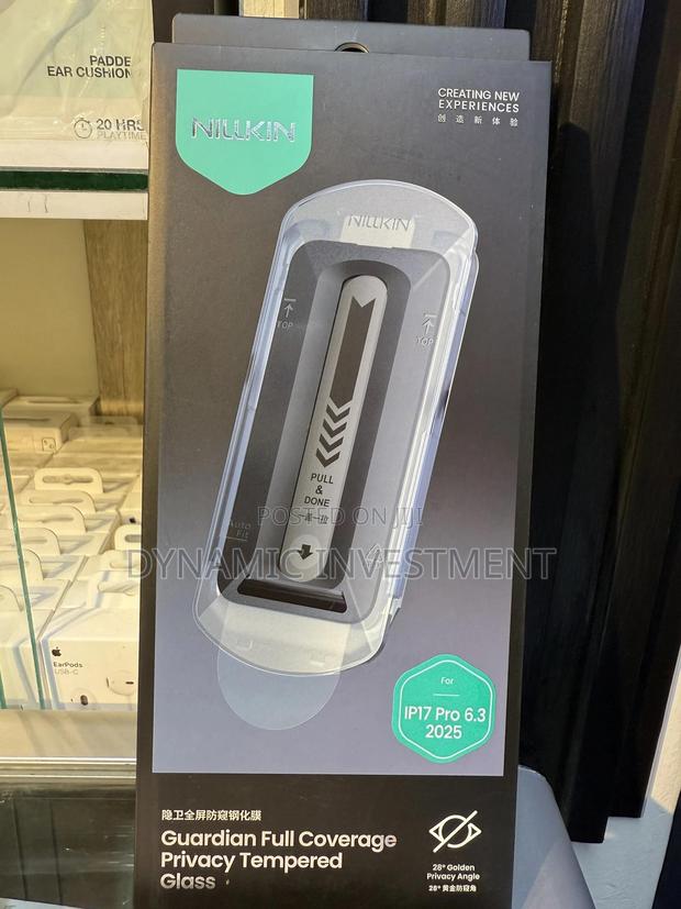 iPhone 17 Pro 6.3 2025 Nillkin Full Coverage Privacy Screen Protector - main view