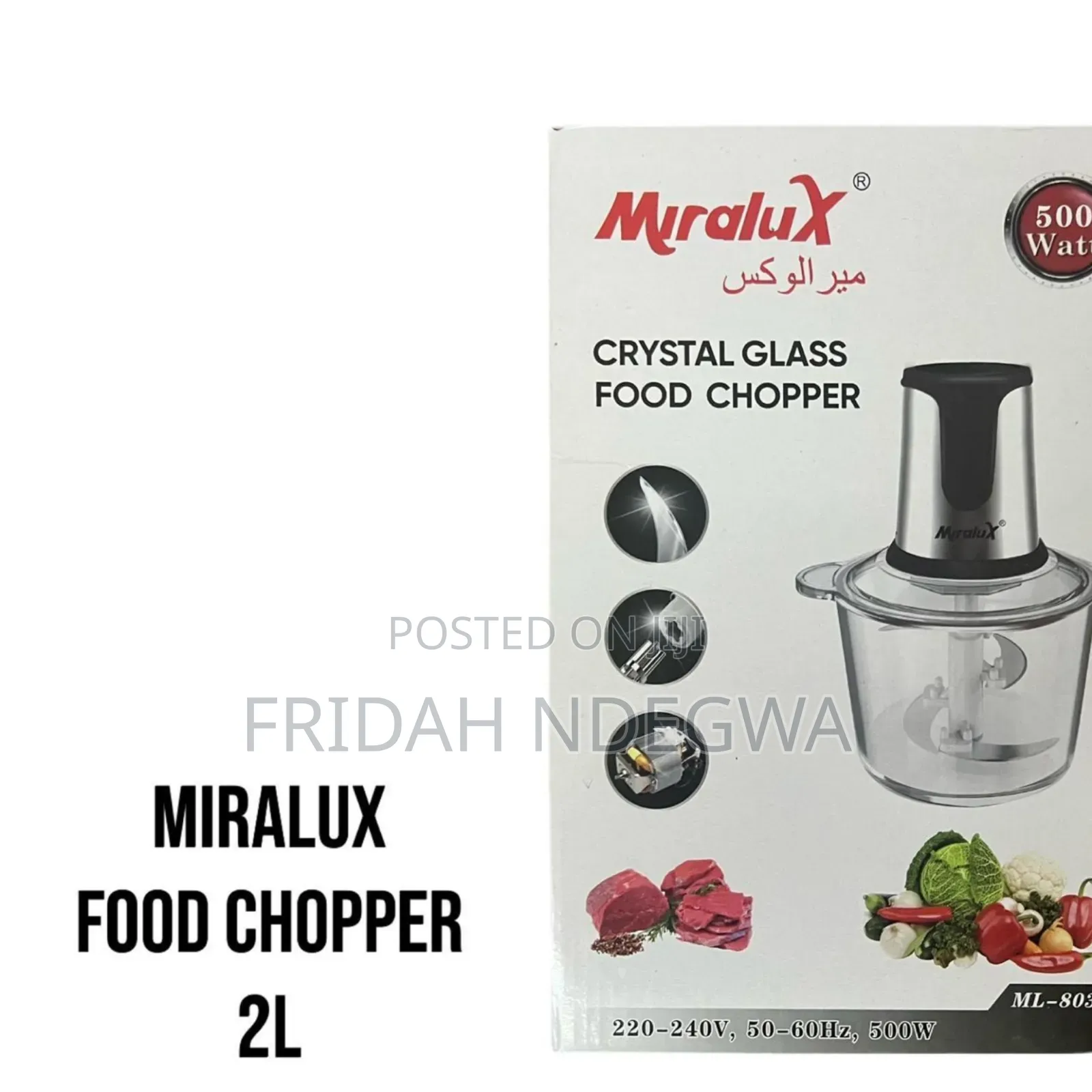 Miralux Food Chopper 2l