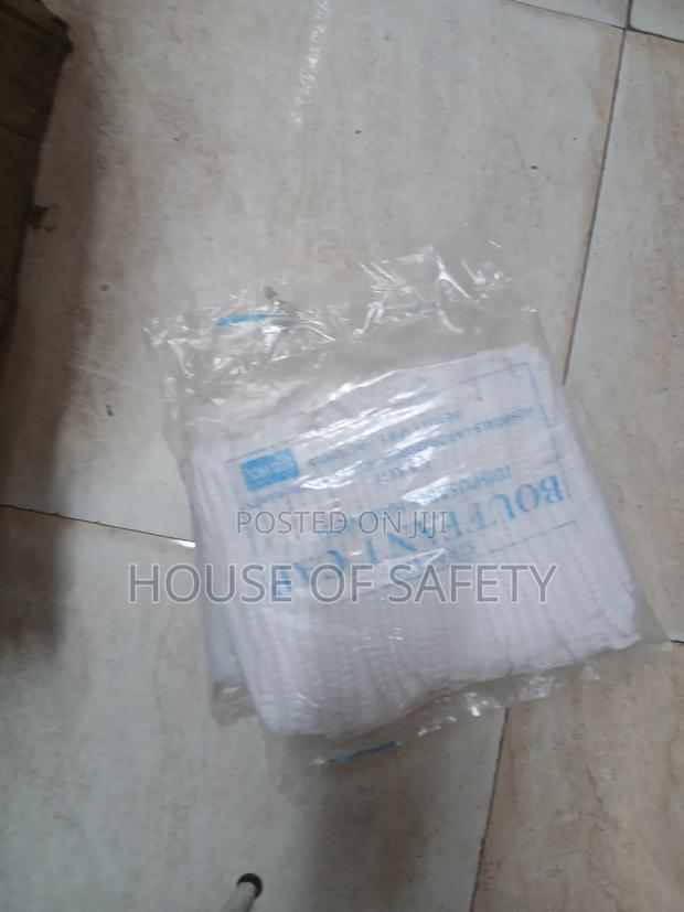 White Safety Nets Head Caps - main view