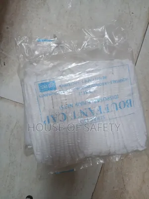 White Safety Nets Head Caps