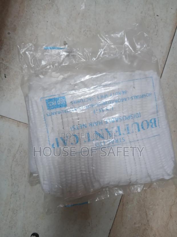White Safety Nets Head Caps - thumbnail 2