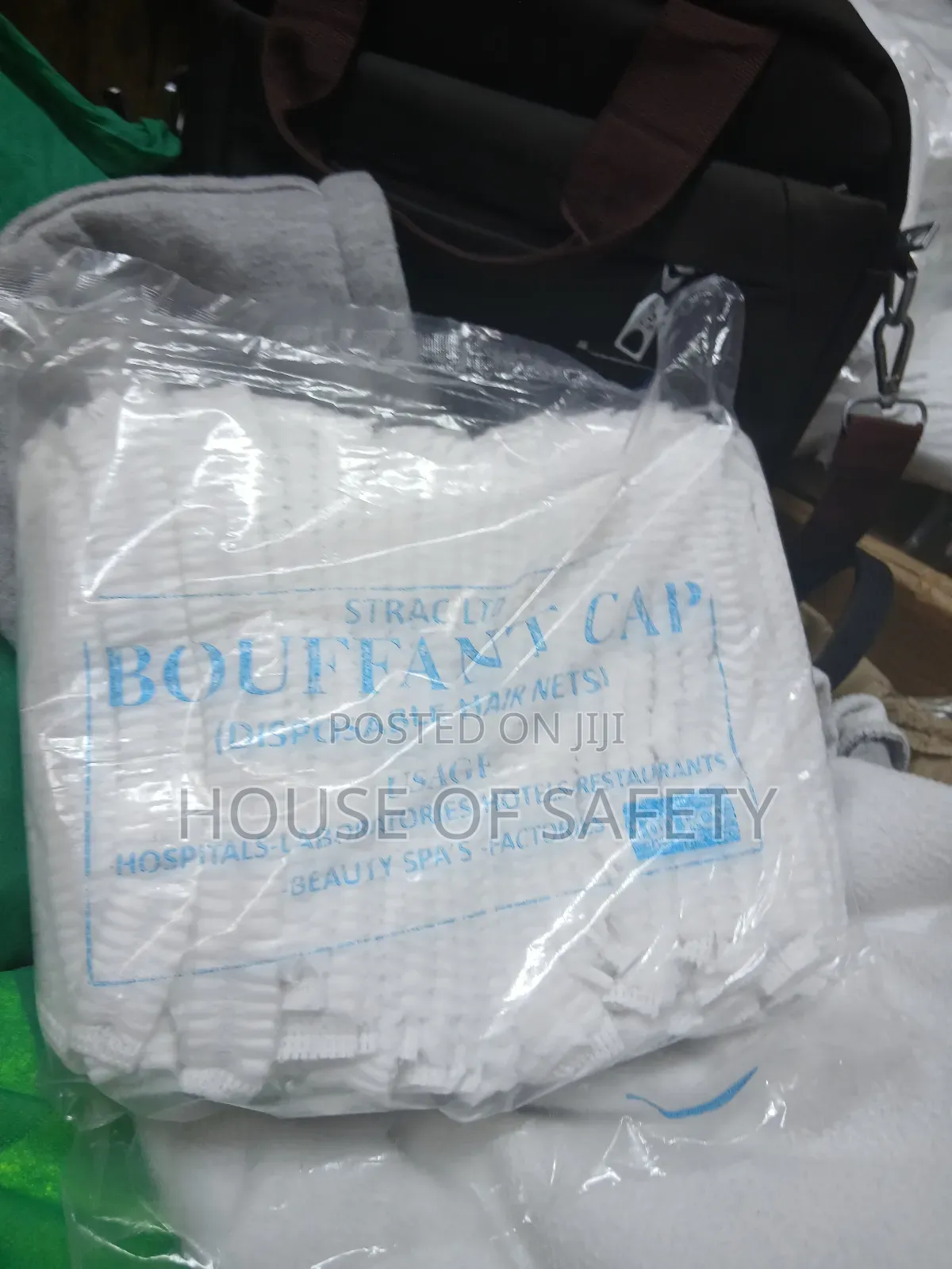 White Safety Nets Head Caps