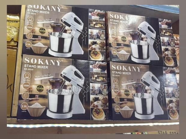 Sokany Kitchen Electric Hand Mixer With a 2litres Bowl