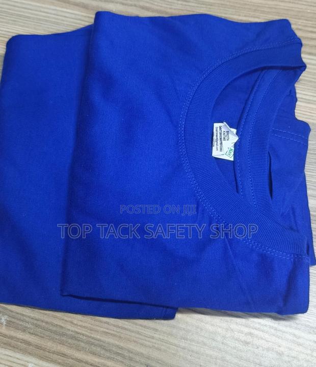 Royal Blue Round Neck T-Shirt - thumbnail 4