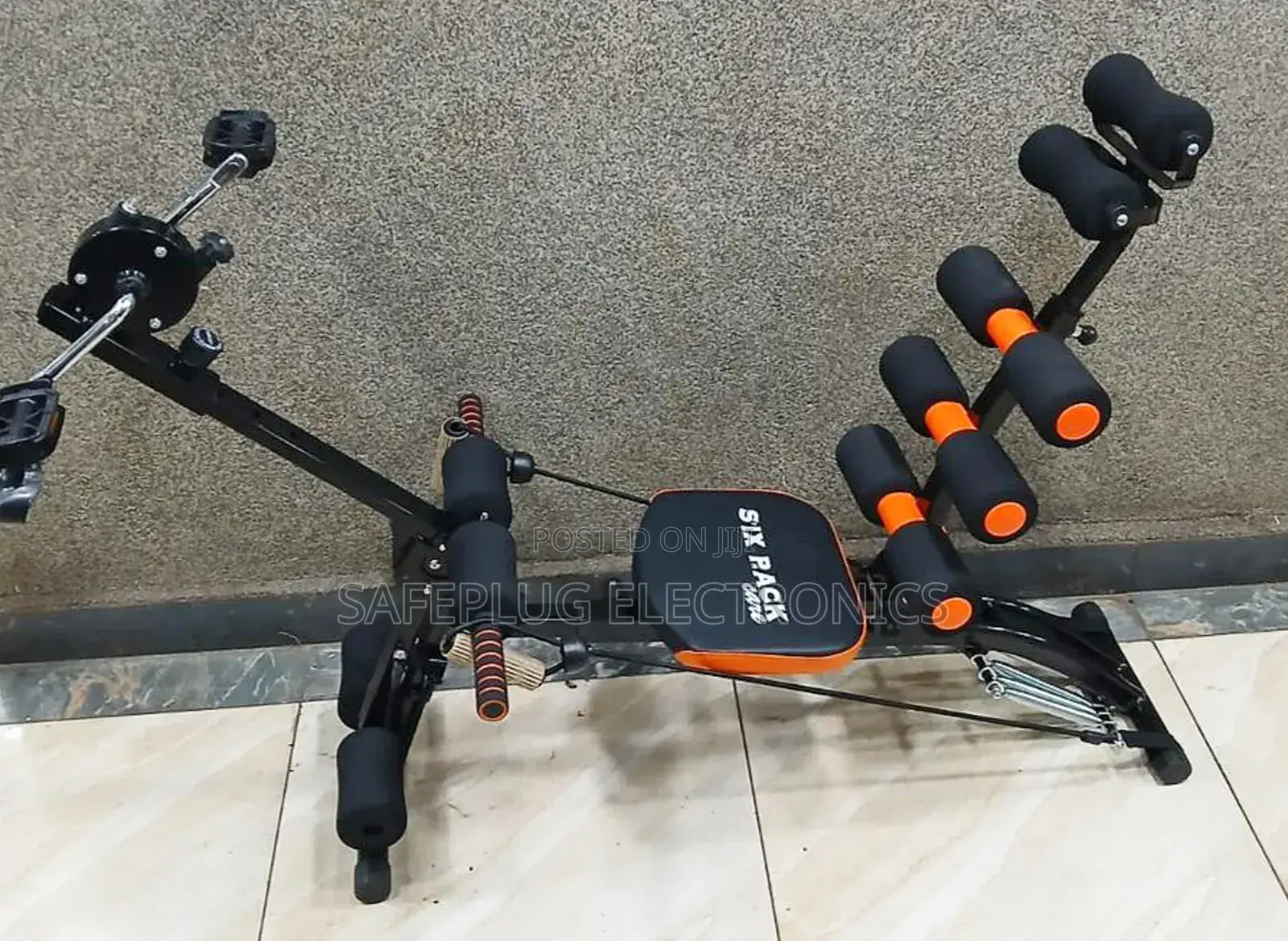 Six Pack Care Machine Bench With Pedal Resistant Band
