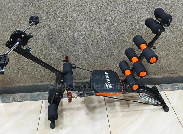 Six Pack Care Machine Bench With Pedal Resistant Band - main view