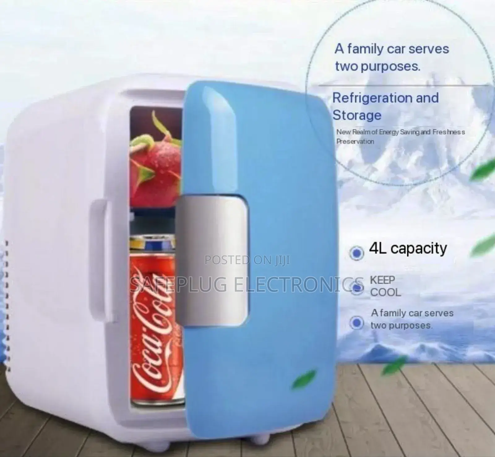 Ac/Dc Car Fridge 4l Capacity - Refrigeration and Storage, Keep Cool