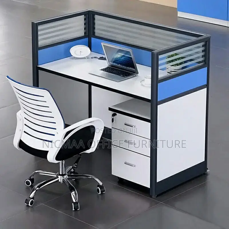 Single-Person Office Cubicle Workstation