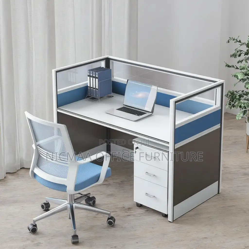 Single-Person Office Cubicle Workstation