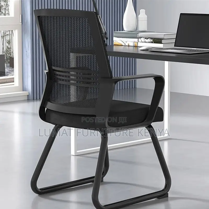 Modern Cantilever Office Guest Chair – Mesh Back