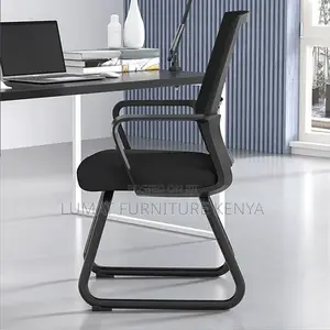 Modern Cantilever Office Guest Chair – Mesh Back