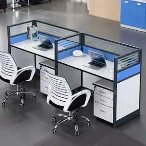 Modern Executive 2-Person Workstation