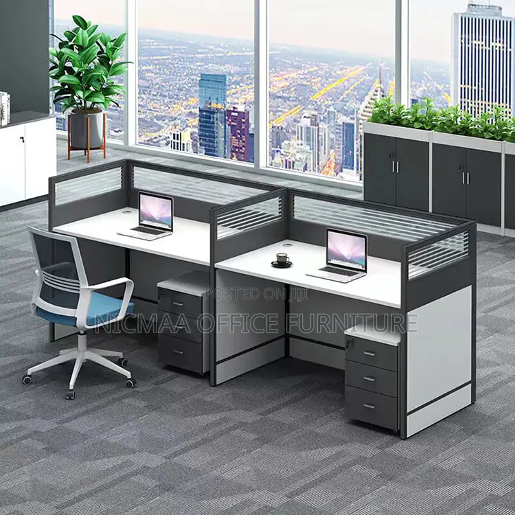 Modern Executive 2-Person Workstation