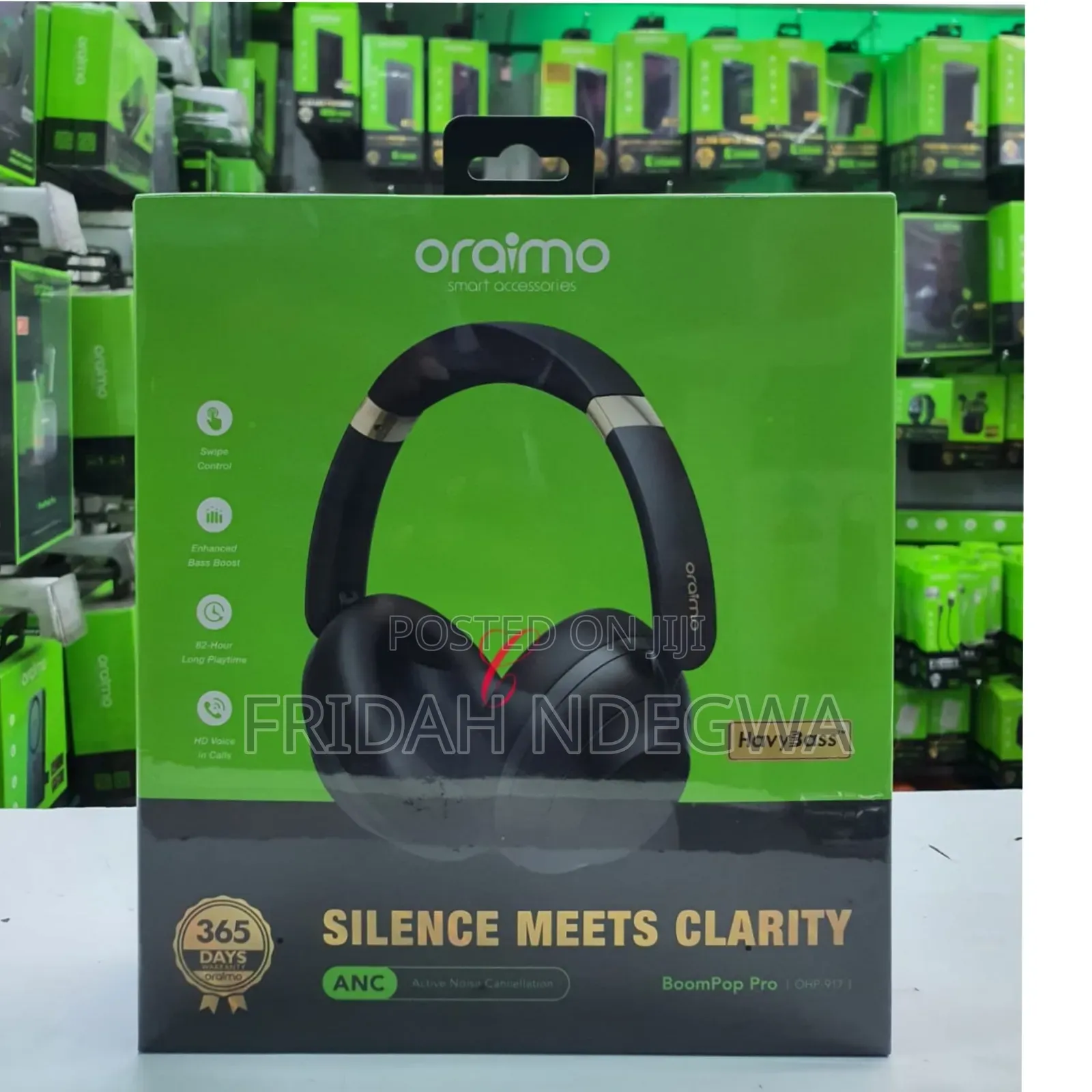 Oraimo *Boompop Pro* Ohp-917 Hybrid Anc Noice