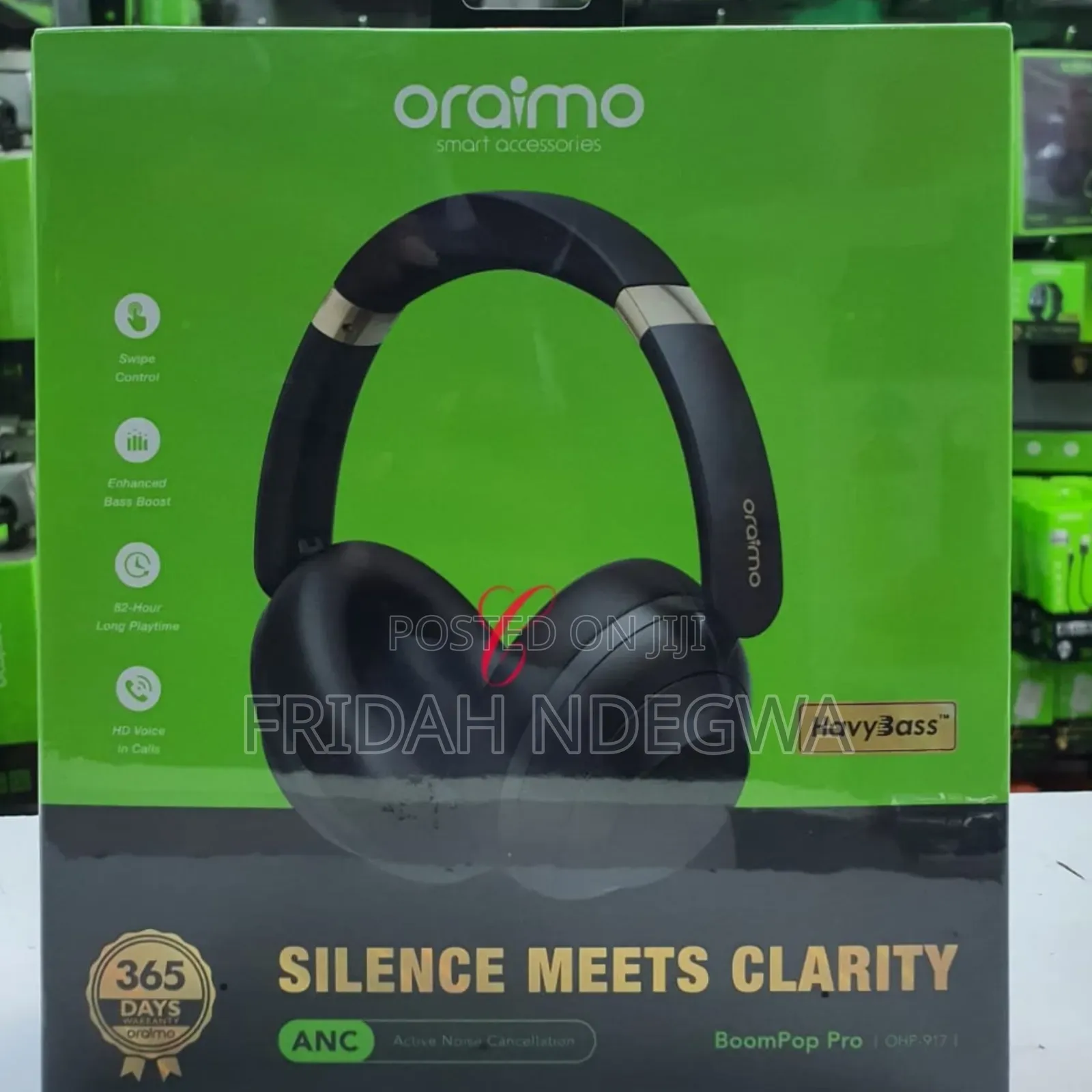 Oraimo *Boompop Pro* Ohp-917 Hybrid Anc Noice