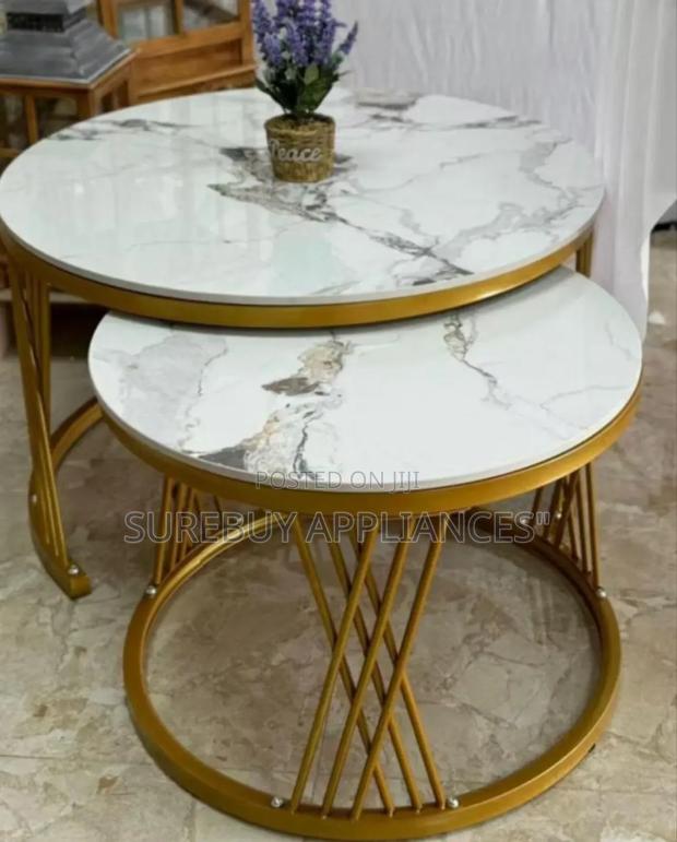 Modern Luxury 2in1 Marble Nesting Tables.
