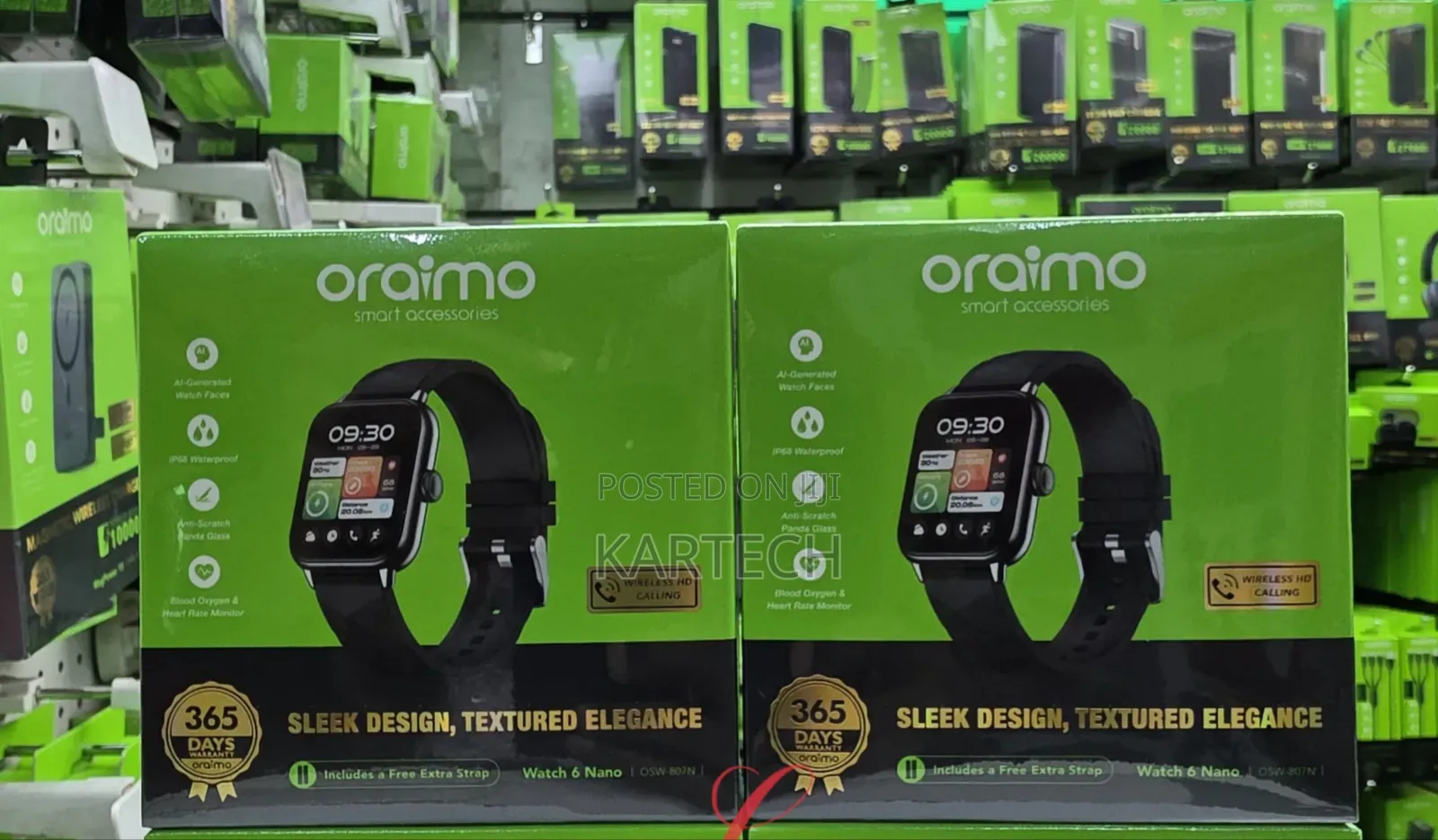 Oraimo Watch 6 Nano Osw-807n 1.52" TFT Full Touch Wireless Smart Watch