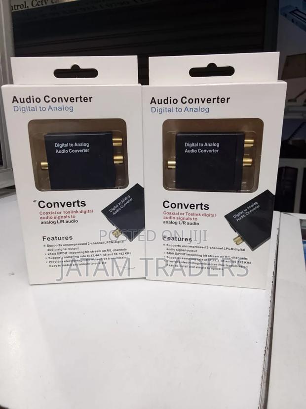 Audio Converter With Optical Cable