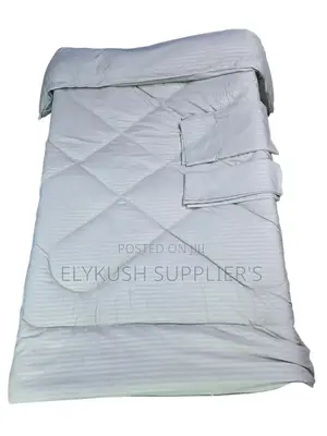 *Stripped Cotton Binded Duvet Set* 6*7
