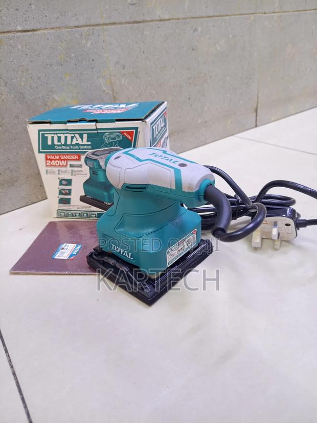 Total 240w Electric Palm Sander +5pcs Sand Paper - main view