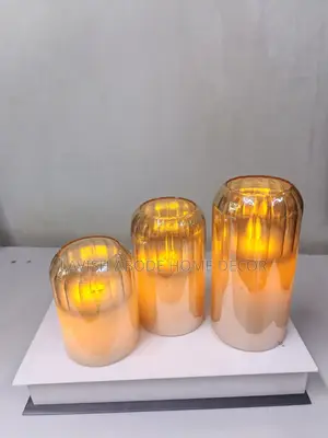 Led Elegant Classic 3in1 Glass Candles