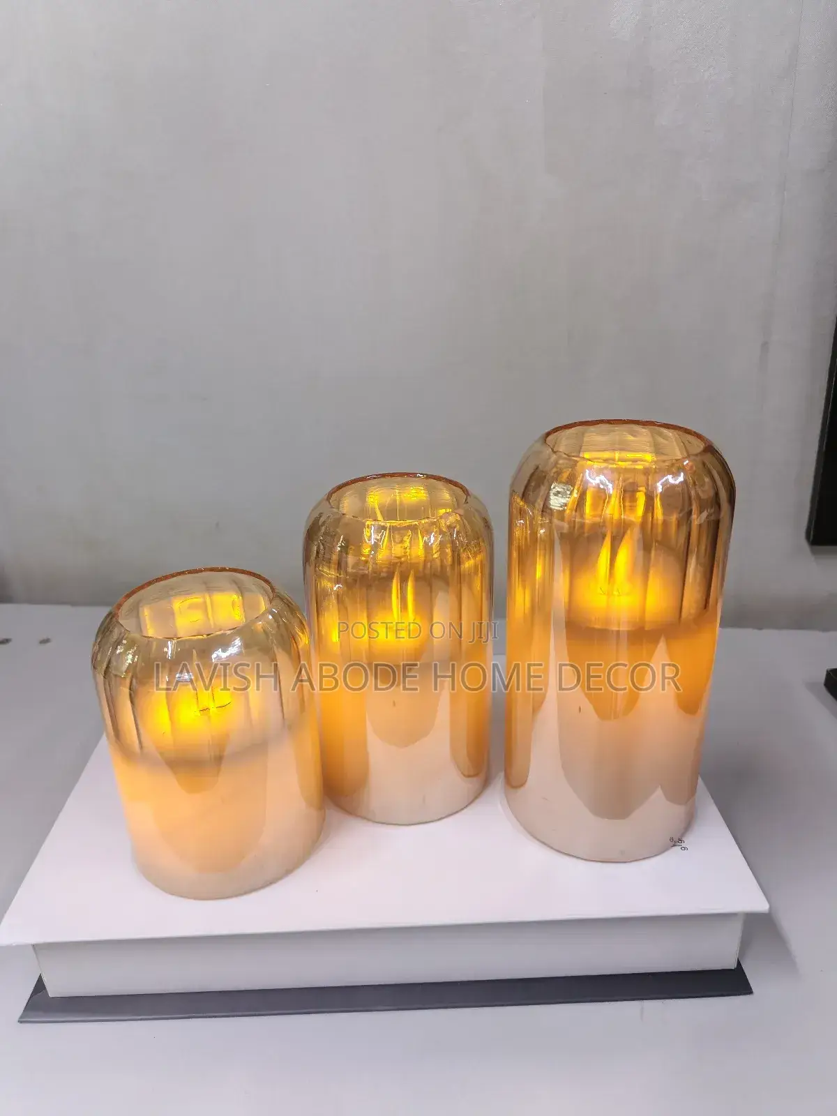 Led Elegant Classic 3in1 Glass Candles