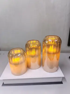 Led Elegant Classic 3in1 Glass Candles