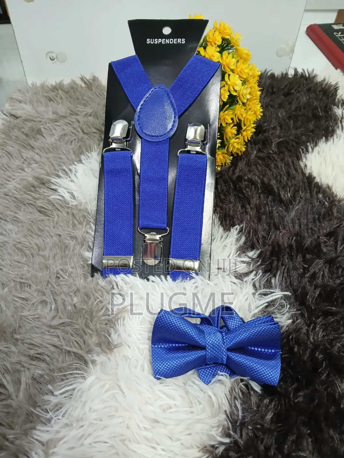 Suspenders Set With a Bow Tie Both for Kids and Adults
