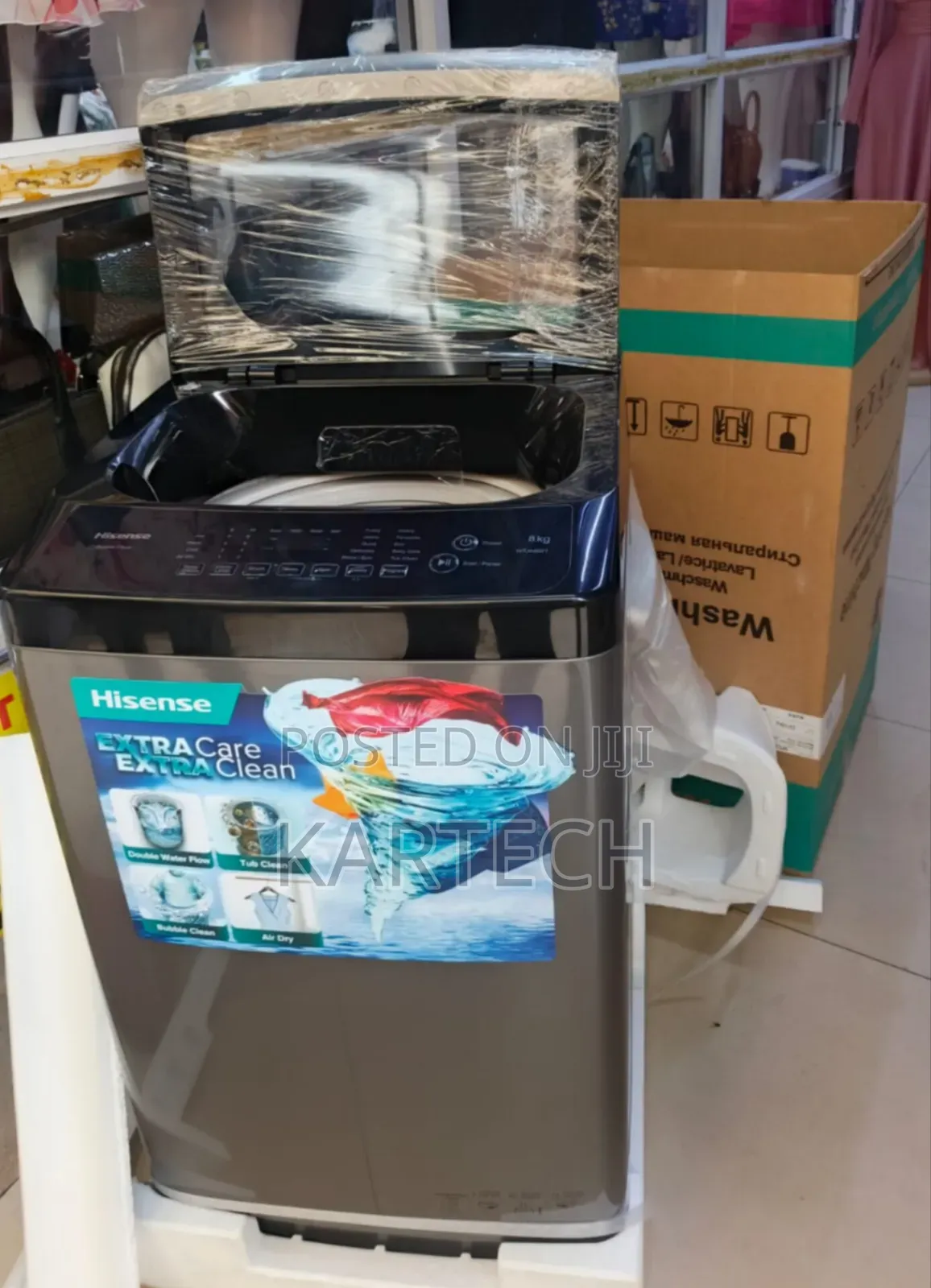 Hisense Wtja802t 8kgs Top Load Full Automatic Washing Machine