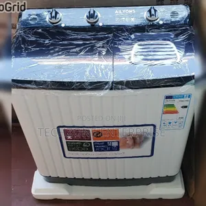 Ailyons 8kg Twin Tub Washing Machine, White 