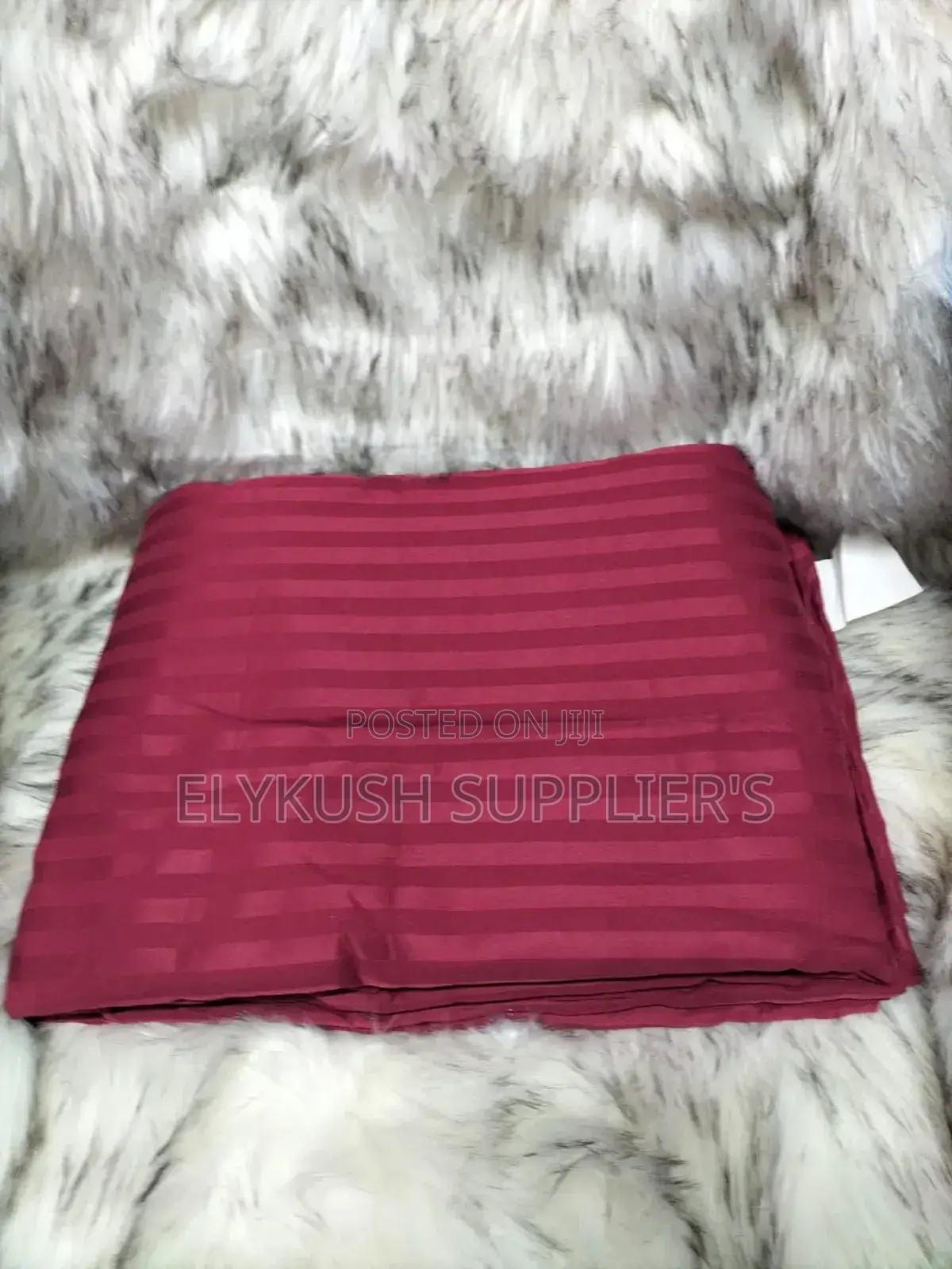 Extra King Size Strippedcotton Bedsheet*
 Size: *7*8 (250*270cm)*
