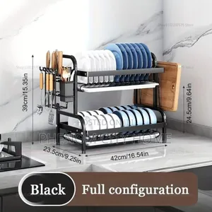 2 Tier Carbon Dish Rack Available