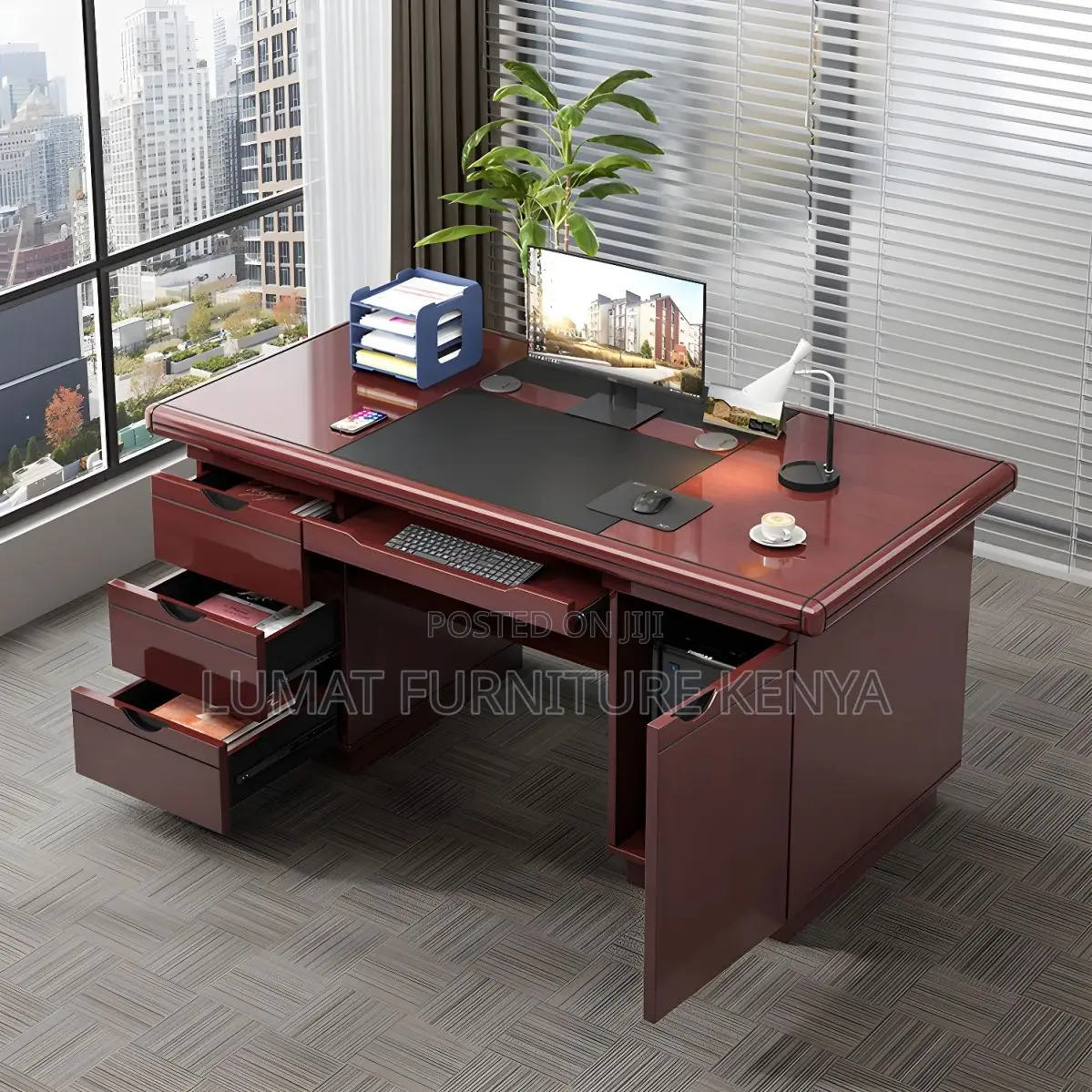Spacious 1.4m Office Desk – Managerial Use