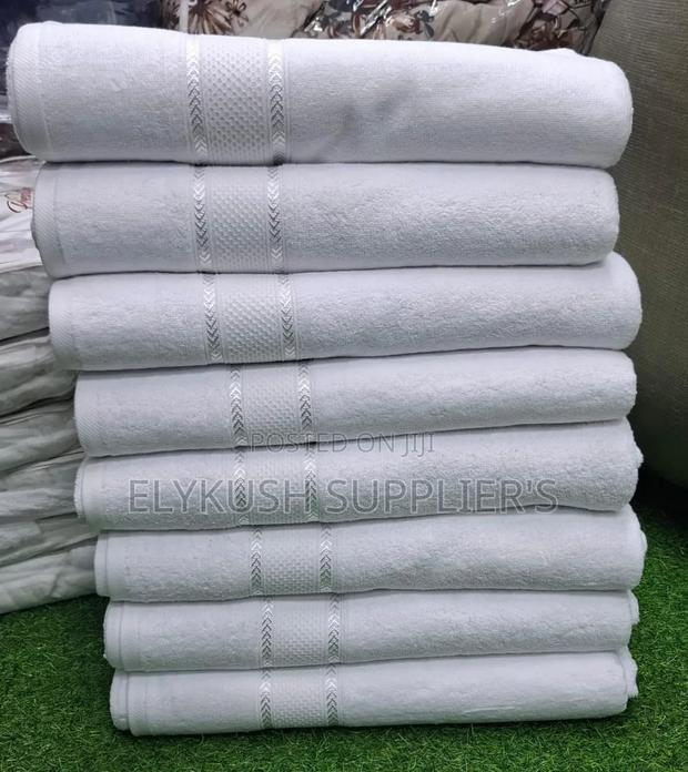 * High Quality Large White Towels *
~Size: *90*165cm (Large - thumbnail 2